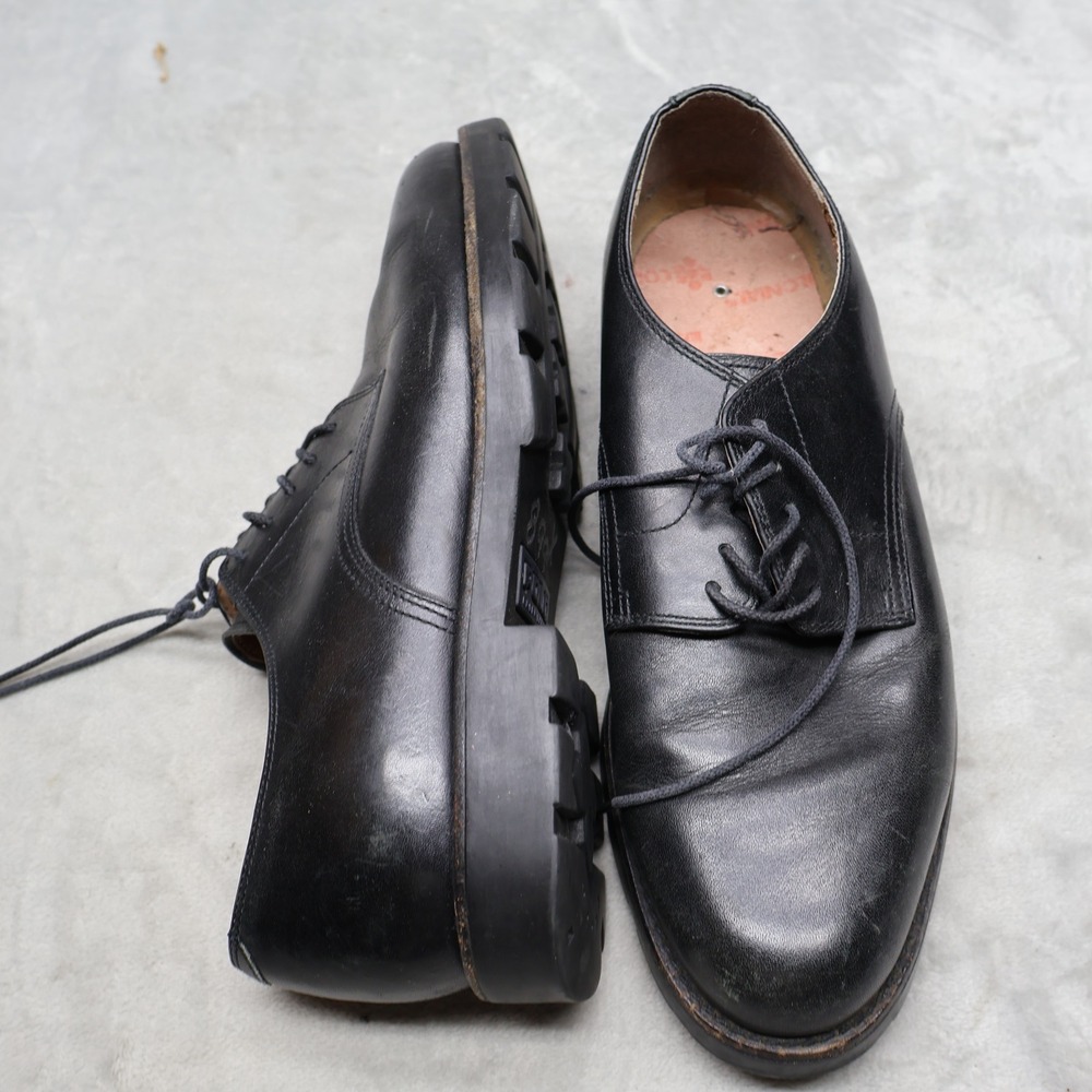 Polo Mens 9.5D Oxford Shoes Black Leather Lace Up Rugged Classic Derby READ